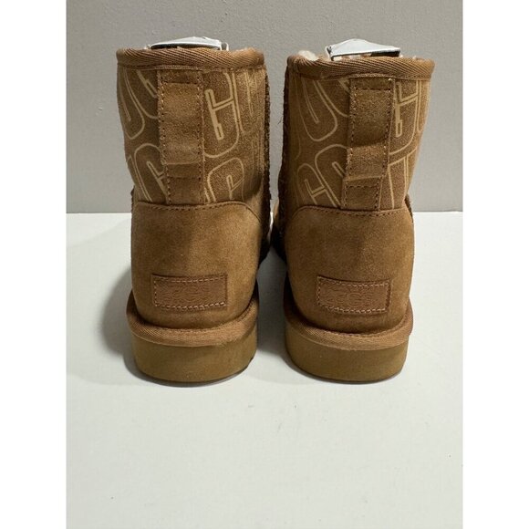 Ugg Women's Size 10 Classic Mini II Logo Suede Boots - Picture 4 of 6